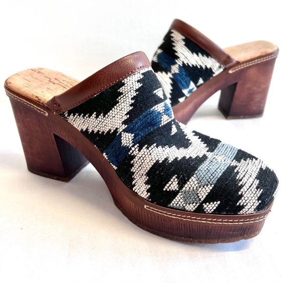 KorkEase Shoes Korks Platform Clogs Lori Southwestern Boho Mule